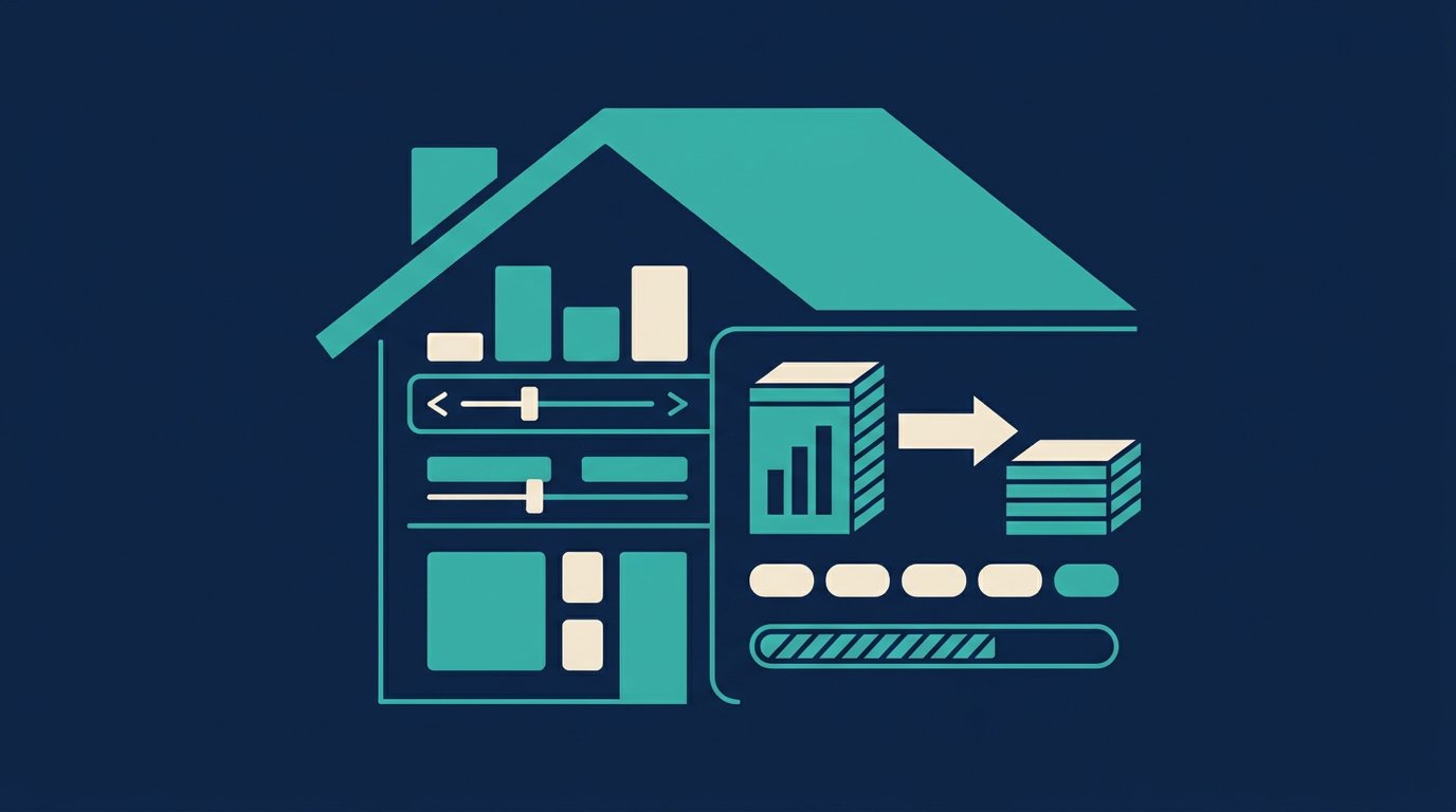 Mortgage Overpayment Calculator input screen showing balance, rate and overpayment fields